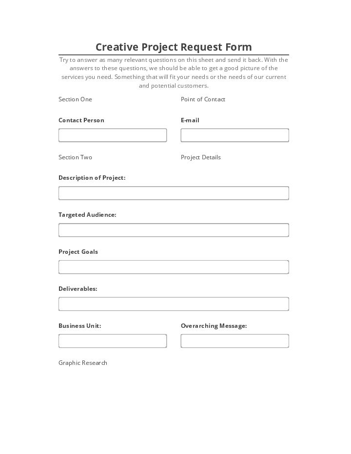 Archive Creative Project Request Form Microsoft Dynamics
