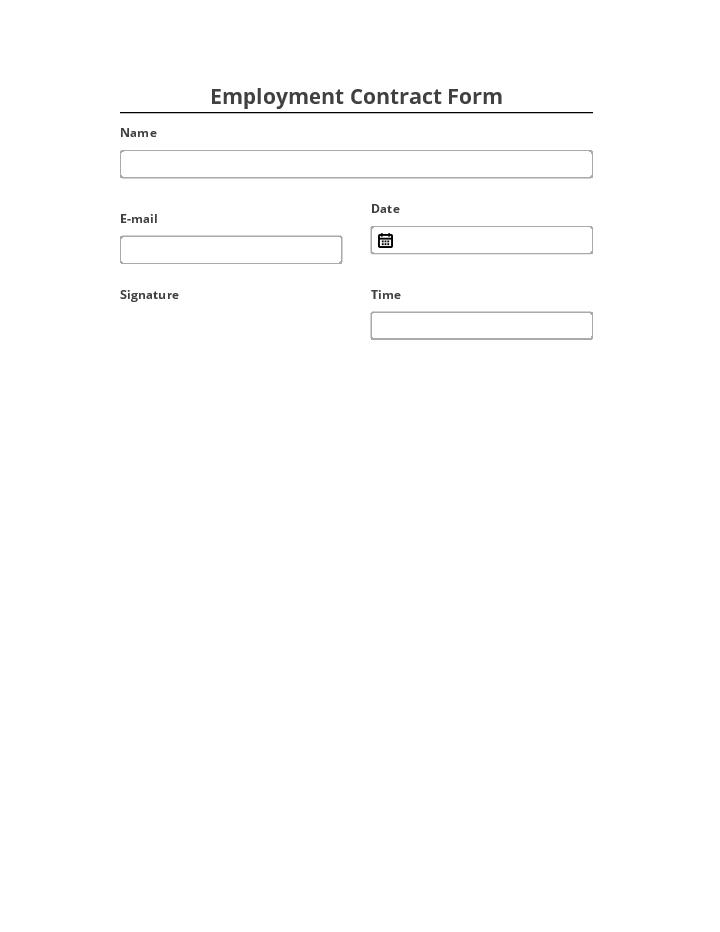 Automate Employment Contract Form Microsoft Dynamics