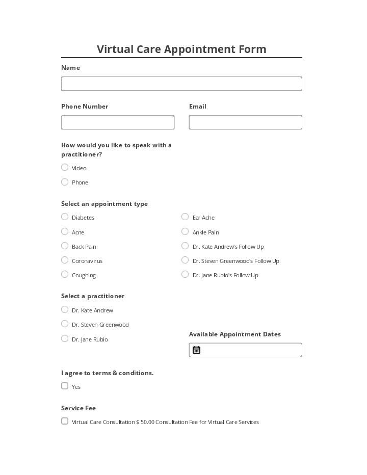 Archive Virtual Care Appointment Form Microsoft Dynamics