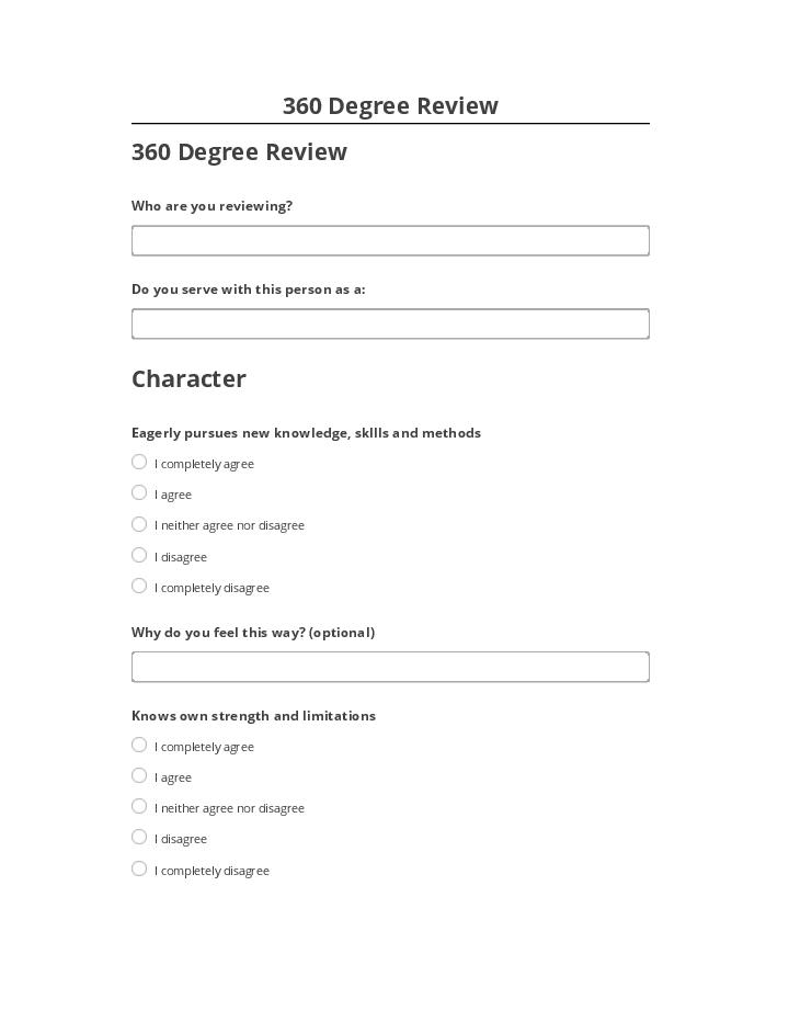 Extract 360 Degree Review from Salesforce