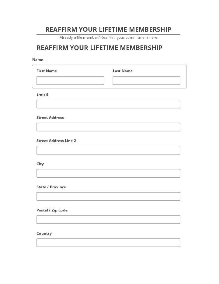Archive REAFFIRM YOUR LIFETIME MEMBERSHIP
