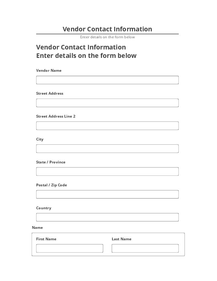 Extract Vendor Contact Information from Netsuite