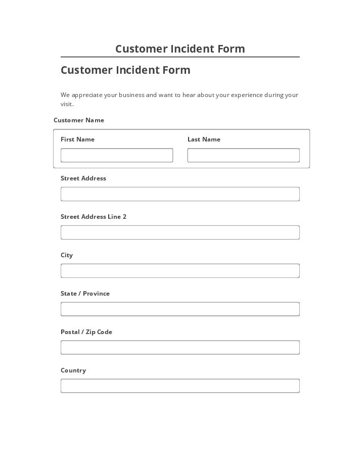 Archive Customer Incident Form to Microsoft Dynamics