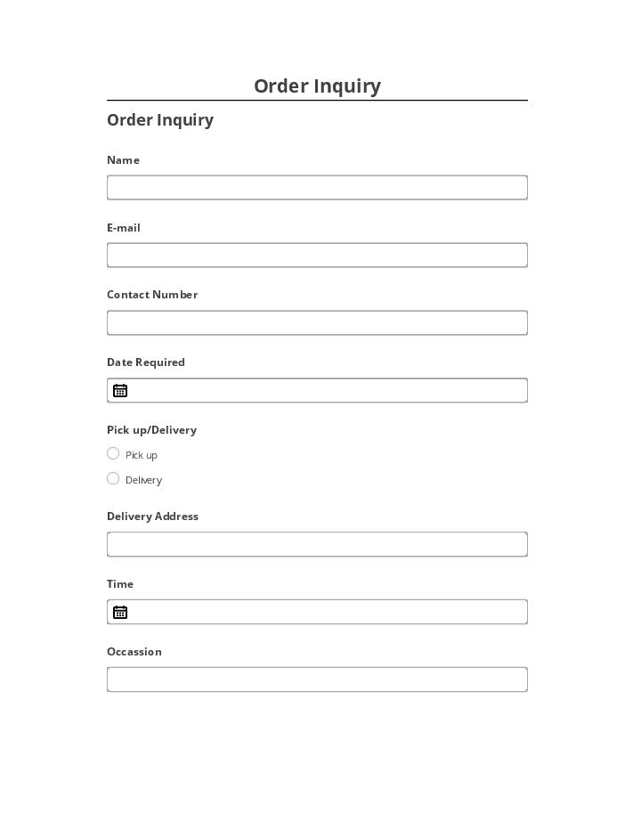Synchronize Order Inquiry with Microsoft Dynamics